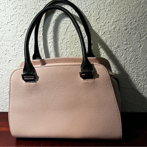 Kate Spade Blush and Black Satchel - Picture 2 of 14
